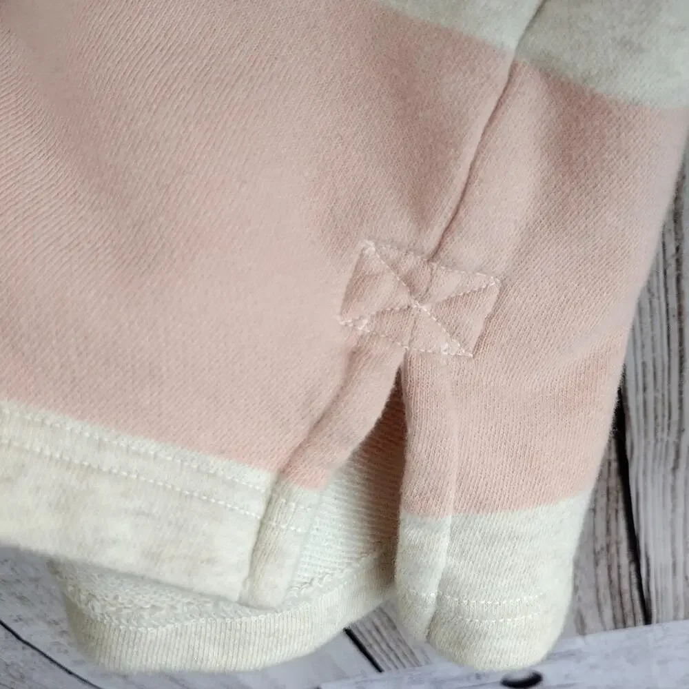 Aerie Oversized Pink Striped Preppy Rugby Long-Sleeve Terrycloth Top XXL Plus